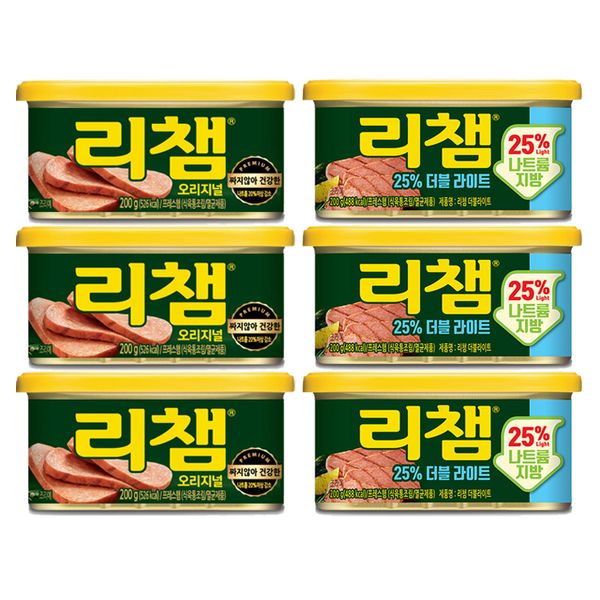 [동원] 리챔 오리지널 3캔 + 더블라이트 3캔
