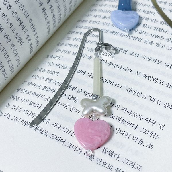 [선물 포장] pink heart bookmark
