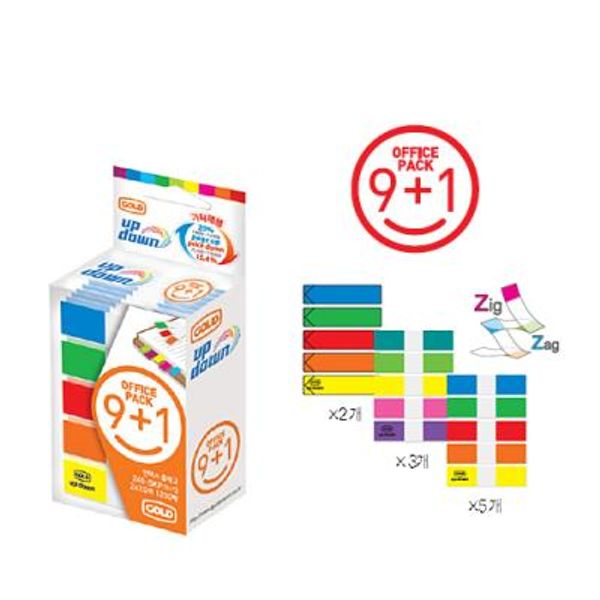 업다운인덱스플래그오피스팩245-5KP(9+1) 134511