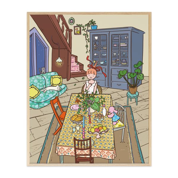 한밤의 만찬, 꼬모소이 작가 그림