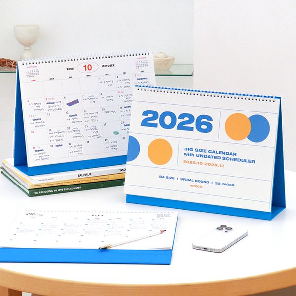2026 기본 대형 B4 탁상 달력 (데스크 캘린더)