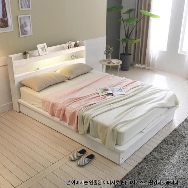 아르메 엘피노 LED 평상형 침대 SS_독립라텍스매트
