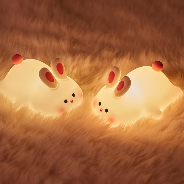 [글로와이드] 실리콘터치 LED 무드등 (토깽이)
