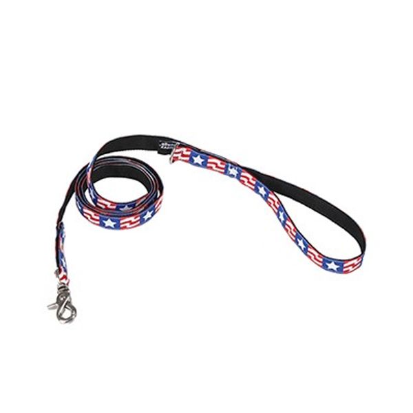 the American flag jacquard ribbon lead
