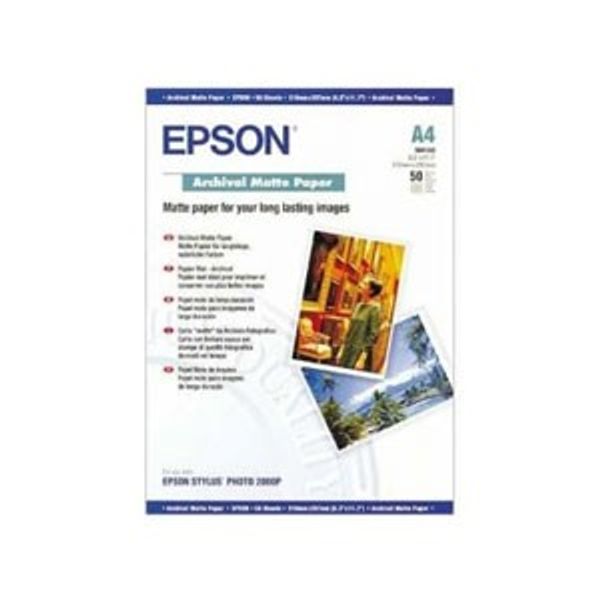 EPSON 엡손(EPSON)용지 C13S041342 / Arcival Matte Paper A4 / 50매 - 핫트랙스