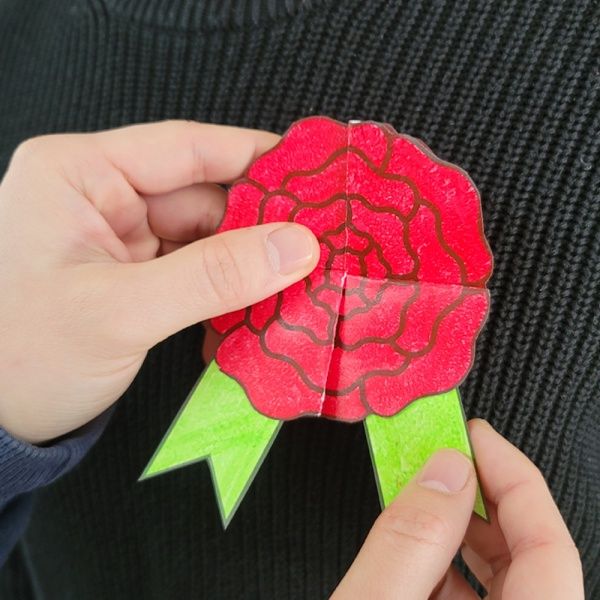 카네이션 편지 펴지는 브로치 만들기 DIY KIT(5인용)