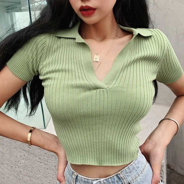 여성 반팔 크롭티 유행옷 새학기 코디 클럽(WC662BA)