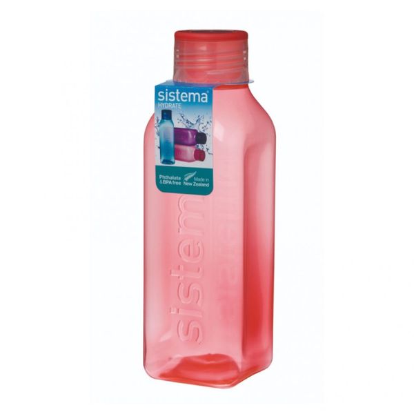 725ml 물병 휴대용 보틀 스퀘어 레드(WECEC42)
