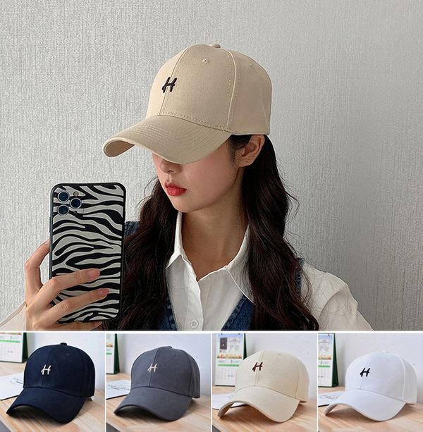 에이치 볼캡 모자 남녀공용 야구모자 러닝 마라톤