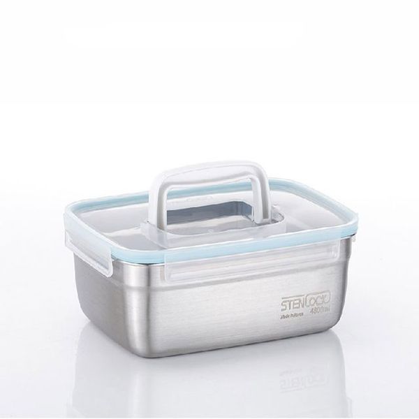 사각 스텐김치통 스텐레스김치통 4800ml(W78D2DE)