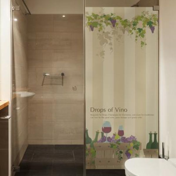 반투명 칼라 샤워부스 시트지_Drops of Vino