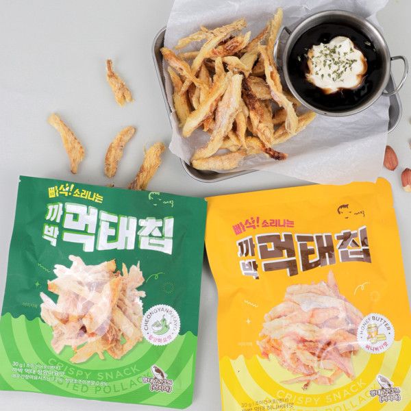 [까박] 빠삭 소리나는 먹태칩 30g 2종 택1