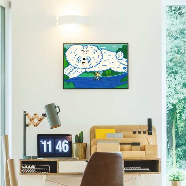 너와의 산책은 파랑 (Art Print) / 일러스트 액자