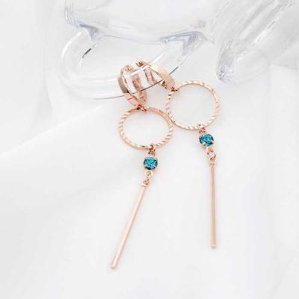 ORNELA 14K 금침 rose gold 라운드 링 큐빅