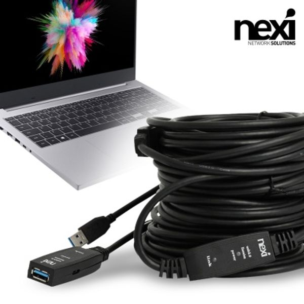 (NEXI) 넥시 USB3.0 M/F 리피터 연장케이블 (5m~20m)