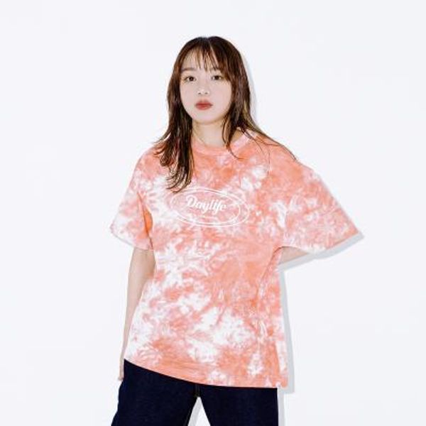 데이라이프 시그니처 로고 하프 티셔츠 (오렌지)