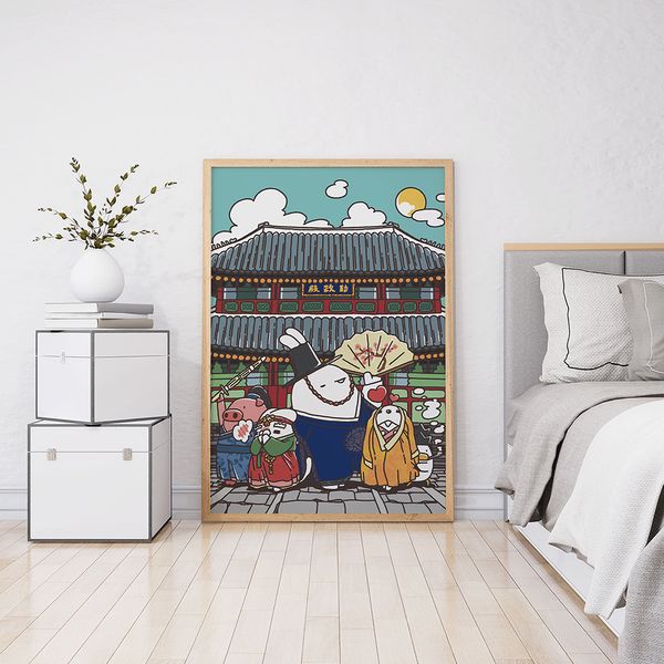 경복궁, 진현수 작가 그림