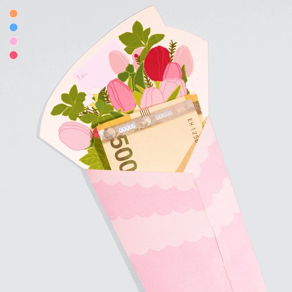꽃다발 폴딩 카드