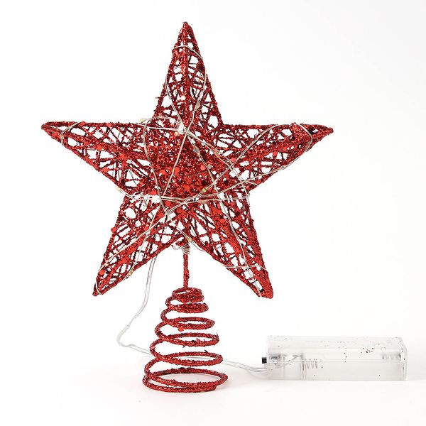 [도토로] 샤인스타 LED 트리 장식 레드 15cm