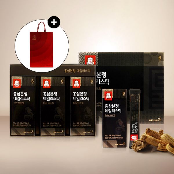 [정관장] 홍삼본정 데일리스틱 10g X 30포 +쇼핑백