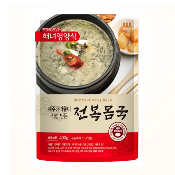 제주 전통음식 해녀들이 만든 전복몸국 400gx3팩