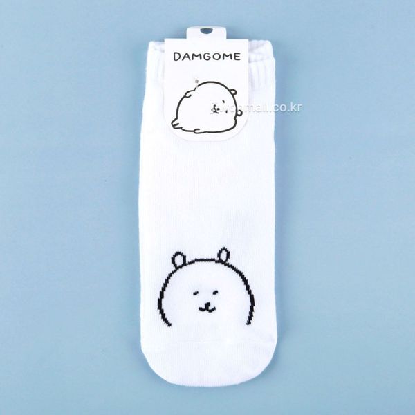 담곰이 흰색 단목 양말(여성용)(WFG2ZTP)