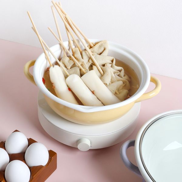 멜 인덕션 법랑 양수 전골 냄비 21cm 4color 택1