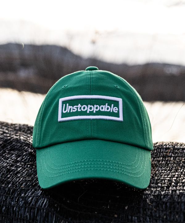 UNSTOPPABLE 언스탑퍼블 박스로고 볼캡 - 그린