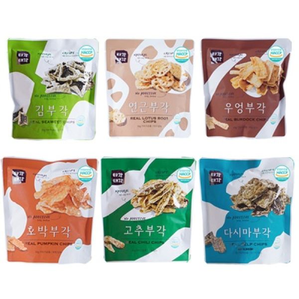  부각(김+연근+다시마+호박+고추+우엉)x각30g