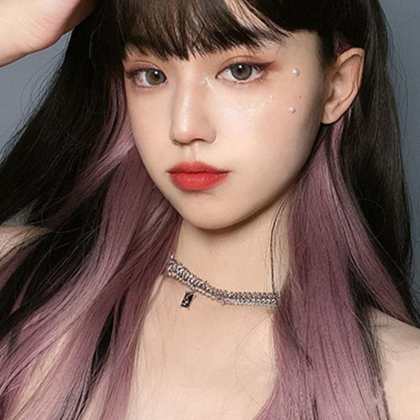 [언니네 가발] 그라데이션 브릿지 헤어피스 5p세트(애