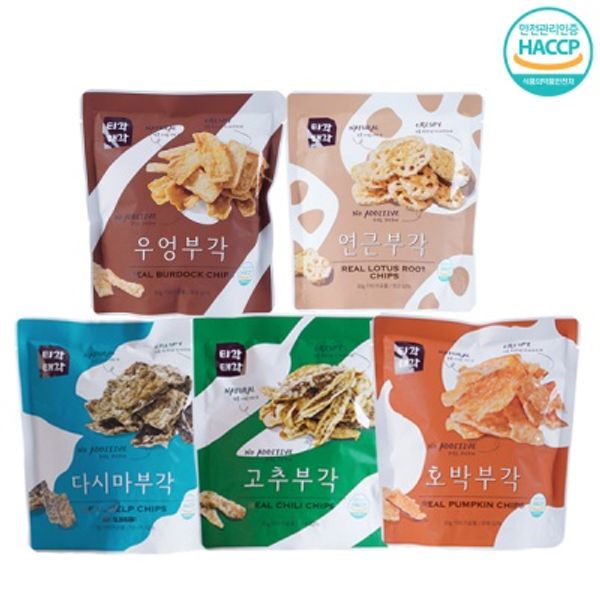 바삭 부각(연근+다시마+호박+고추+우엉)x각30g