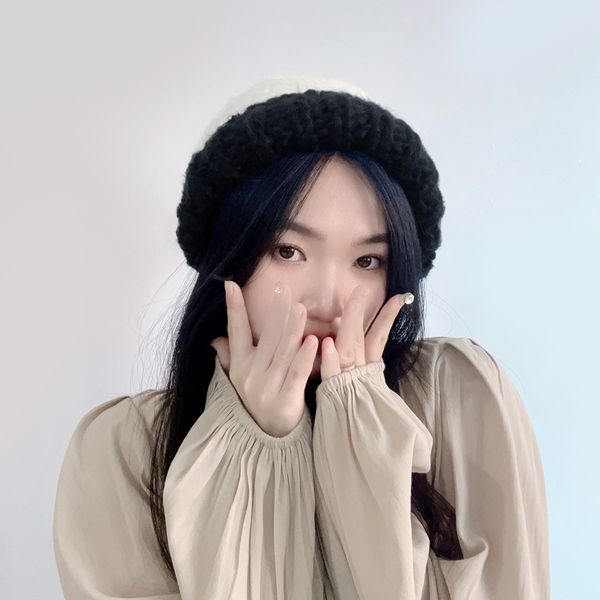 헤이슨 니트 비니(화이트) 겨울모자