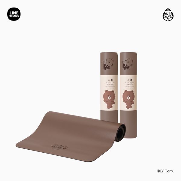가네샤요가매트 라인프렌즈 에디션 브라운 5mm
