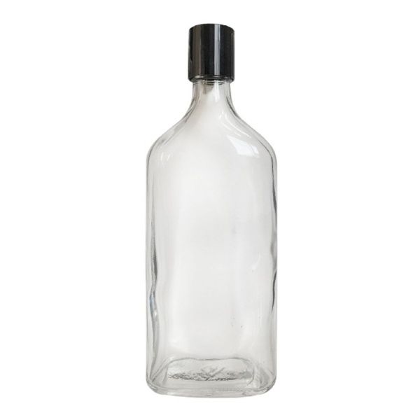 납작 유리병 밀크티 더치커피 카페 통 사각 500ml 24p