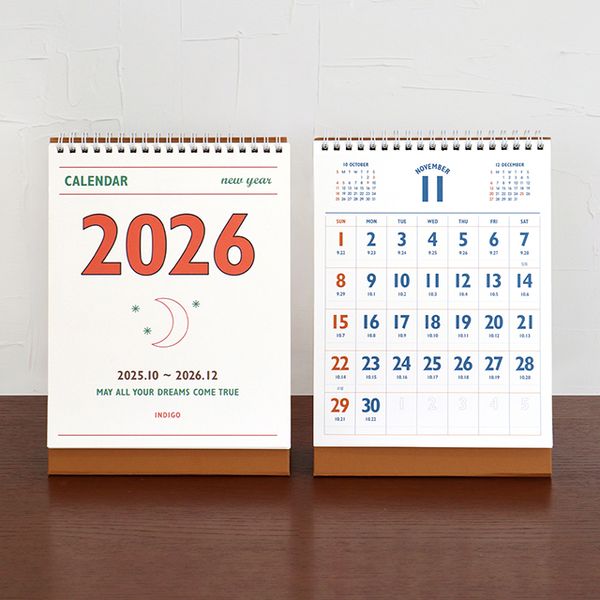 2026 루나 레트로 음력 탁상 달력 (절기 캘린더)