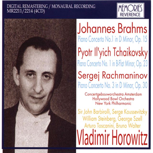 BRAHMS, TCHAIKOVSKY, RACHMANINO: PIANO CONCERTOS [블라디미르 호로비츠: 브람스, 차이코프스키, 라흐마니노프 피아노협주곡]
