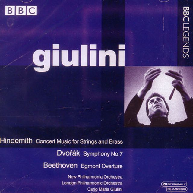 HINDEMITH, DVORAK, BEETHOVEN: CONCERT MUSIC OP.50 & SYMPHONY NO.7 [줄리니: 힌데미트, 드보르작, 베토벤]