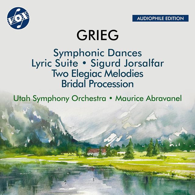 SYMPHONIE DANCES, LYRIC SUITE/ MAURICE ABRAVANEL [그리그: 교향적 무곡, 서정 모음곡, 십자군 병사 시구르 외 - 모리스 아브라바넬]