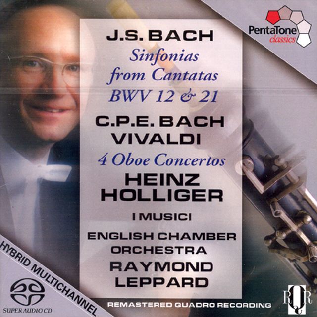OBOE CONCERTOS, SINFONIAS BWV 12 & 21/ HEINZ HOLLIGER [SACD HYBRID]