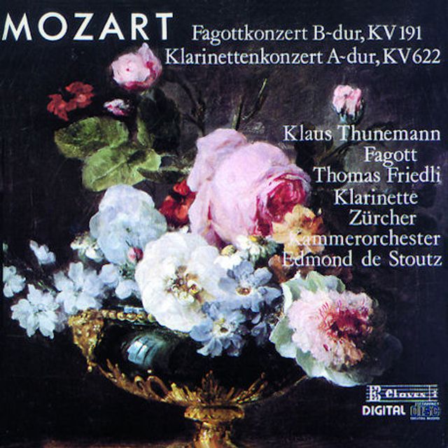 BASSOON CONCERTOS K.191 & CLARINET CONCERTO K.622/ KLAUS THUNEMANN, EDMOND DE STOUTZ