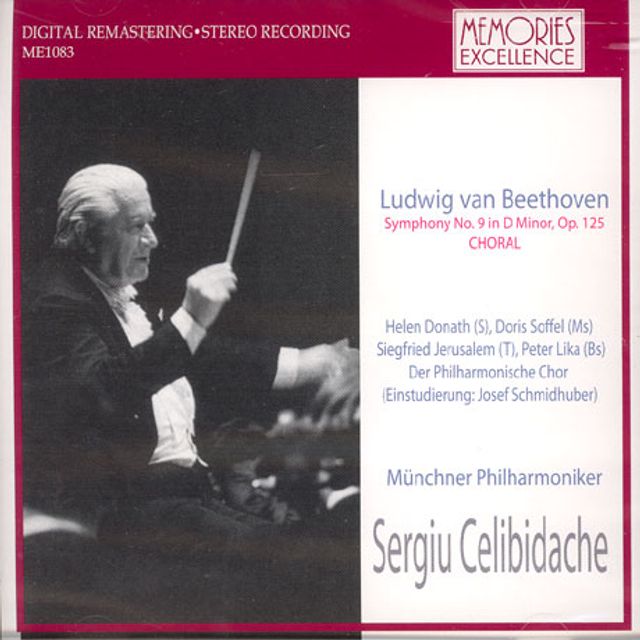SYMPHONY NO.9 `CHORAL`/ SERGIU CELIBIDACHE