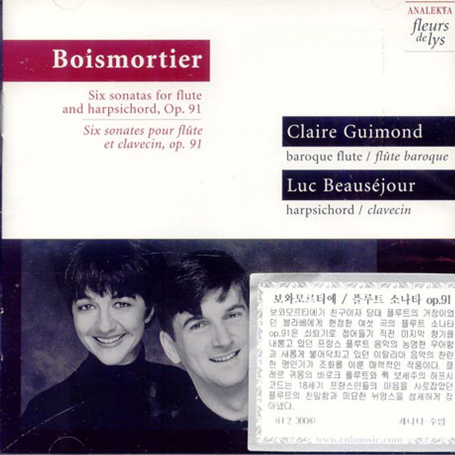 SIX SONATAS FOR FLUTE AND HARPSICHORD OP.91/ CLAIRE GUIMOND/ LUC BEAUSEJOUR