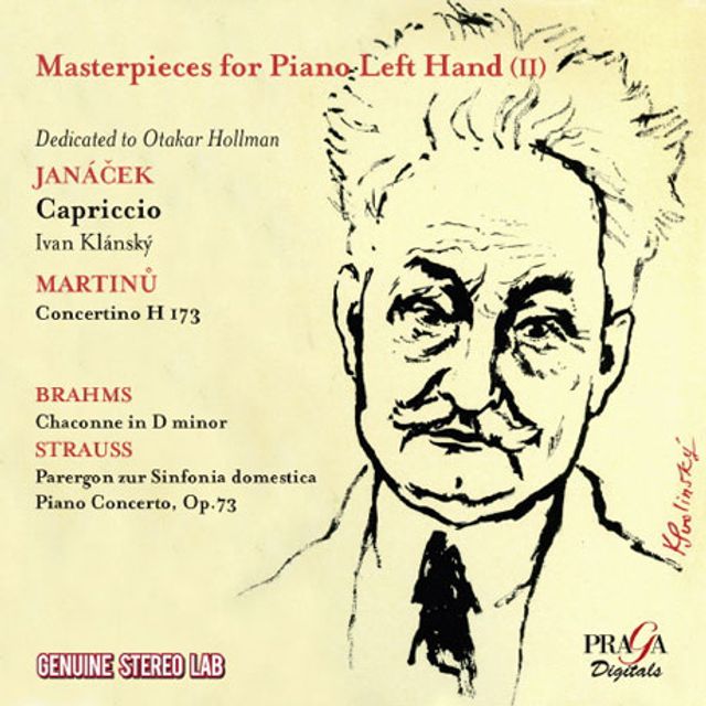 MASTERPIECES FOR PIANO LEFT HAND 2: DEDICATED TO OTAKAR HOLLMANN [왼손을 위한 명곡 2집: 야나체크, 브람스, 마르티누, 슈트라우스]