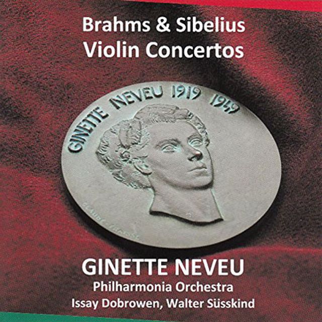 VIOLIN CONCERTOS/ GINETTE NEVEU, ISSAY DOBROWEN, WALTER SUSSKIND [브람스 & 시벨리우스: 바이올린 협주곡 - 지네트 느뵈]