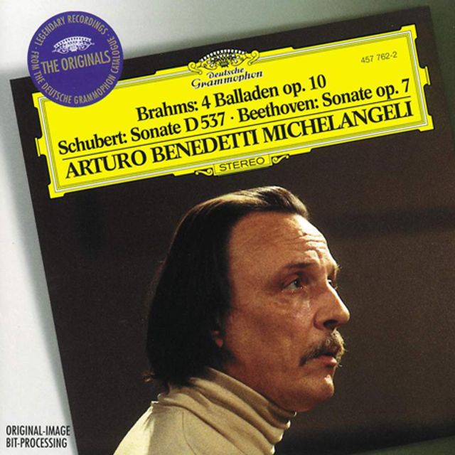 BRAHMS: 4 BALLADEN, SCHUBERT & BEETHOVEN: PIANO SONATAS [THE ORIGINALS] [브람스: 4개의 발라드, 슈베르트 & 베토벤: 소나타 4번 - 미켈란젤리]