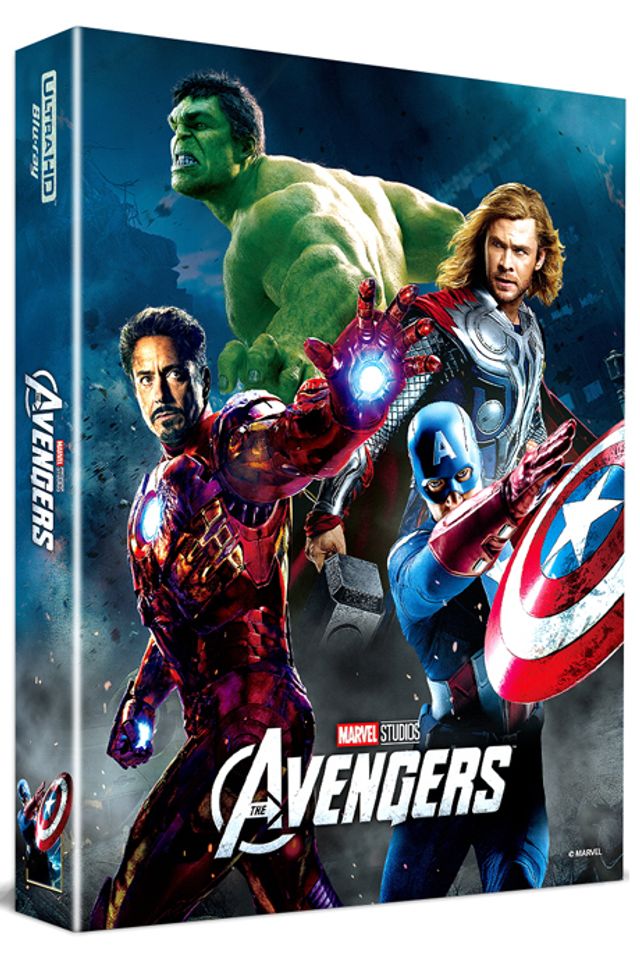 어벤져스 4K UHD+BD [B2 렌티큘러 풀슬립 스틸북 한정판] [THE AVENGERS]