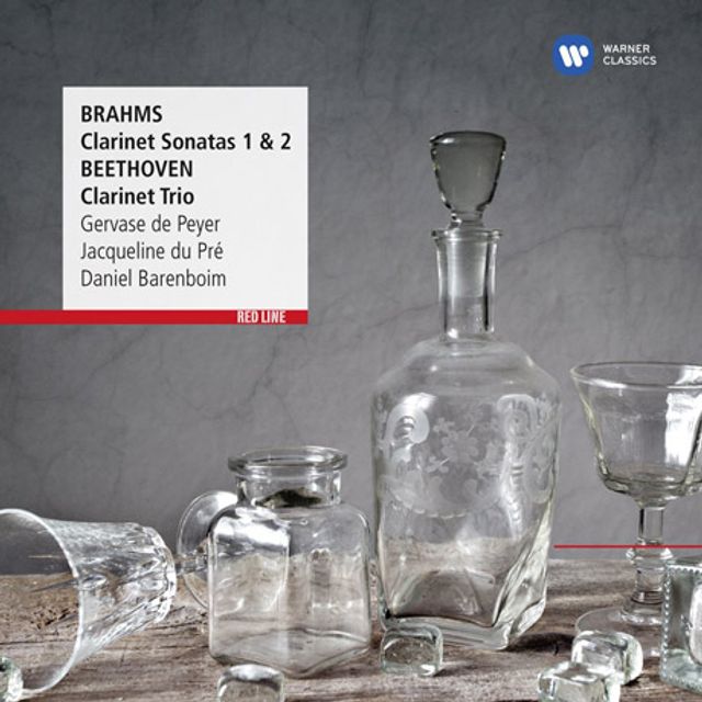 CLARINET SONATAS 1 & 2/ GERVASE DE PEYER, DANIEL BARENBOIM [RED LINE] [브람스: 클라리넷 소나타 & 베토벤: 클라리넷 삼중주]