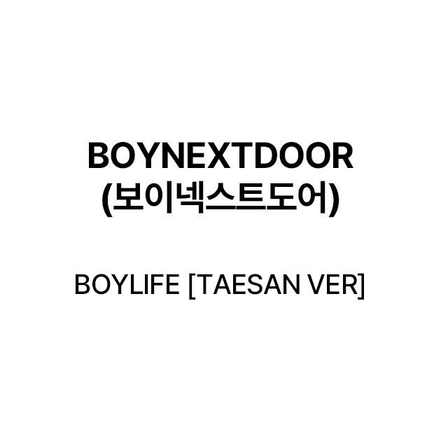 BOYLIFE [TAESAN VER]