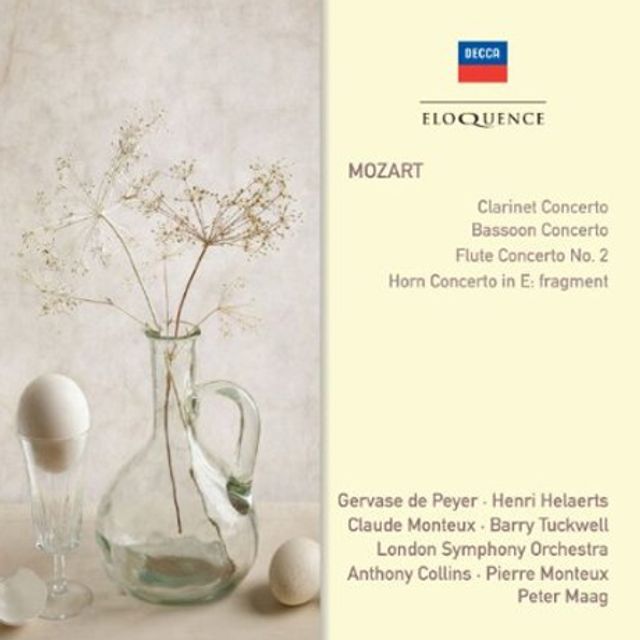 CLARINET CONCERTO/ GERVASE DE PEYER, ANTHONY COLLINS