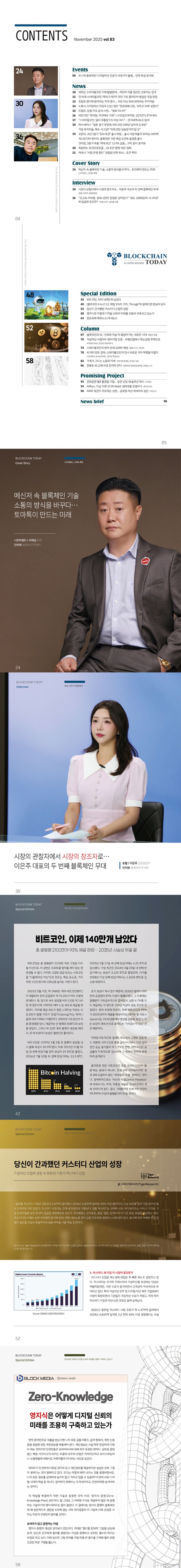 Blockchain Today(블록체인투데이)(2025년 11월호) | 블록체인투데이 편집부 - 교보문고